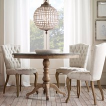 인테리어 빈티지 오크나무 식탁의자 거실의자