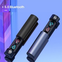 Q67 블루투스 5.0 이어폰 TWS 무선 헤드폰 핸즈프리 스포츠 이어폰 케이스 게임 헤드셋 보조베터리 전화 PK Q32, 02. black