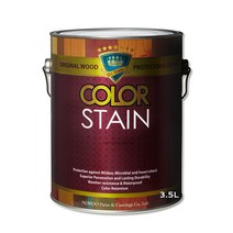 노루페인트 곰팡이방지 목재보호용 올뉴 칼라스테인 무광 3.5L, 뉴초코
