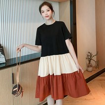 세인배색 박스원피스 롱원피스 미디원피스 무지 배색 원피스