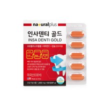 인사덴티 플러스 60정 프로폴리스추출물 플라보노이드 17mg 비타민C 칼슘 위생적인 PTP 포장 뼈 치아 형성 골다공증 위험감소 신경과 근육기능유지 항산화 도움, 1박스, 1450mgx60정