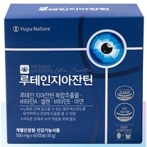 유유네이쳐 루테인 지아잔틴 500mgx60캡슐 눈실핏줄터짐 눈핏줄터짐, 단품, 단품