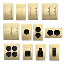 올판 SIC 팔레트 골드 스위치 커버 콘센트 1구 2구 3구 4구 5구 6구, 단로 6구 스위치(2개용)