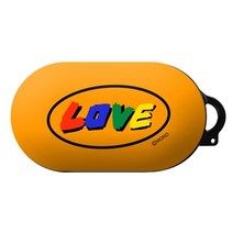 기타 바보사랑[원스컴퍼니]몬드몬드 LOVE orange 갤럭시 버즈 플러스 케이스, LOVEorange