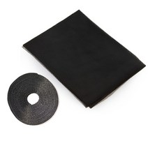 방충망 모기장 틀 교체 주름 폴딩도어 자바라 시공 현관 방범 미세먼지 제작 셀프 슬라이드 상가 여닫이 접이식 실내 곤충 파리 스크린 커튼 메쉬 버그 도어 창 스크린 테이프로, 검은색, 1.5 x 1.3m