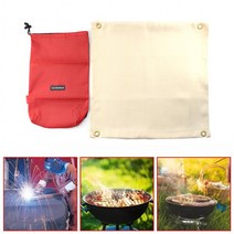 캠핑 불멍 화재 방지 방염 매트 화로대 그릴 석쇠 망 그릴 야영 밤염포 방화포 차박 불멍 바베큐, 단품, 단품