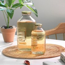 국산 레트로 추억의 쥬스병 보리차병 유리 물병 2size, 500ml