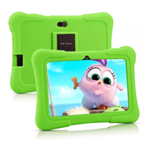 {한국어 지원}PRITOM 어린이 태블릿 학습 PC WIFI 32GB (메모리 카드로 확장 128G 가), K7 그린 Green