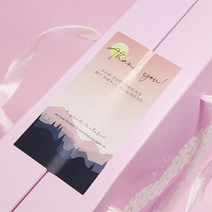 감성 택배 상품 봉인 감사 스티커 노을숲 아트지스티커 포장스티커 라벨스티커 다꾸용 다꾸용품 떡메모지