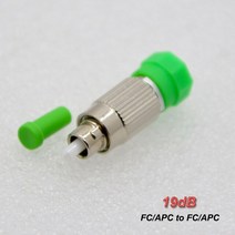 10PCS FC / APC Male Female Single Mode SM Fiber Attenuator Connector Fixed Type value 0-30db Optiona, 19 19dB_01 라인 커넥터