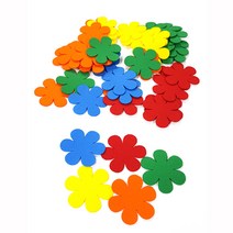 꽃모양재단펠트5cm(10개), 혼합
