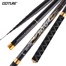 Goture Seeker Tenkara 피더로드 3.6m-7.2m 초경량 텔레스코픽 Fihsing Rod Carbon for Carp Stream 낚싯대 핸드 폴, 7.2 m, 러시아