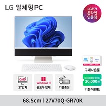 [한컴오피스 증정/업그레이드가능] LG 일체형PC 27V70Q-GA70K 윈도우11 [27인치/12세대i7/RAM 8GB/SSD 256GB], 756GB(총용량), 24GB(총용량)