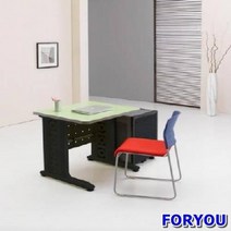 Foryou2795 일자형책상 컴퓨터책상 조립식책상 철제책상 책상 책장 책꽂이, 그린 그레이