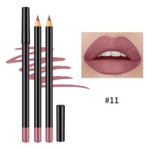 립글로즈 립틴트 립밤 립라이너 잘 지워지지 않는 착색 타투 립스틱 틴트 로고 맞춤형 립 펜슬 매트 립 라이너 방수 부드러운 펜 오래 지속되는 안료 12 색 매력적인 입술, 11 1pc