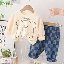 몽실이 큐트베어 맨투맨 상하복 봄 가을 긴팔 상하세트 외출복
