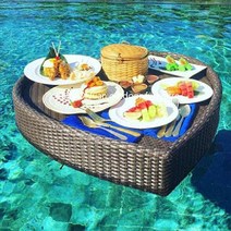 빌라 수영장 물 플로팅 쟁반 트레이 호텔 소품 사진, 하트형 블랙 85 82