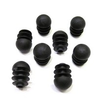 스마트스위치 원형 튜브 삽입 플매트 카펫 러그 테이블 의자 다리 엔드 캡 가구 피트 파이프 더스트 커버 블랭킹 마개 바닥 보호대, [06] 12pcs 25mm, [01] Black