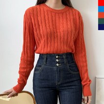 간절기 필수 꽈배기 니트 여성 데일리 패션 웨어 캠퍼스 새내기룩