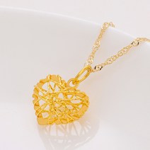 준쥬얼리 18K 골든 하트메쉬 펜던트 PE1126370