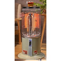 간절기 캠핑난로 원형 스탠드 반사식난로, 오렌지 (35㎡ 2400W 5단)
