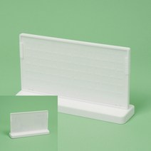 아크릴 스탠드 메뉴판 꽂이 가로 20X10화이트 POP꽂이 아크릴가격표 스탠드메뉴판