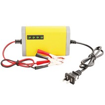 전기차충전기Car Battery Charger Full Intelligent Pulse Fast For Motorcycle Electric Lead Acid Auto U, 01 Yellow
