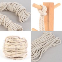 마켓프리 면로프 현수막로프 마크라메DIY 마크라메로프 캠핑로프 캣타워로프 마크라메면로프 고양이면줄 고양이스크레쳐 고양이스크래쳐로프, 15M