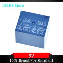 릴레이 SRD-03VDC-SL-C 3V 5V 6V 9V 12V 24V 48V 10A 250VAC 5핀, 04 9V