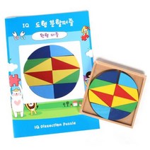 도형분할 응용력 원형퍼즐 교재세트 잠재력 학교공부 테트리스 놀이수학