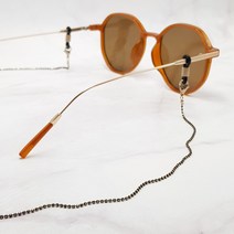 플러스핫템 골드브라운 초코 갈색 브라운 컬러 체인 안경줄 스트랩 겸용 여성 남자 여자 남성 안경 선글라스 썬글라스 썬그라스 줄 걸이 목걸이 홀더 끈