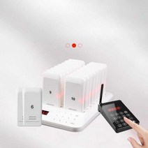 호출벨 업소용 대기 번호 픽업 무선진동벨, 2023 뉴 미니 원투파이브 세트 (로고포함)