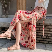 여름 쉬폰 레이스 랩 롱스커트 713 HL 08
