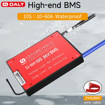 daly bms 10s 36v 15a 20a 30a 40a 50a 60a 온도 센서 기능 및 균형 리튬 배터리 보드 bms, 15a 통신