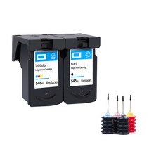 Befon 545XL 545 XL CL546 카트리지 캐논 PG545 PG 545 Pixma MG3050 2550 2450 2550S 2950 MX495, 1 건, E