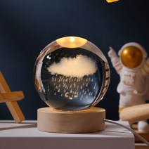 감성 책상조명 책상 조명 led 독서실 스탠드, 6cm구름+원형나무받침(선물봉투)