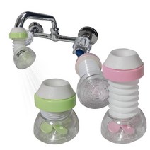 구형 싱크대 수도꼭지용 높이조절 분사형 절수기 분사기, 1개