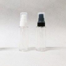 생활만 투명 분무기 스프레이 젤 펌프 휴대용 용기, 1개, 휴대용 젤타입 용기 50ml + 화이트