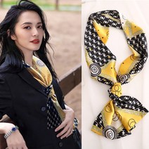 봄 가을 실크 스카프 캐주얼 오피스룩 아나운서룩