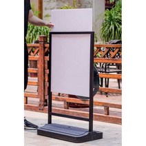 철제 입간판 가게앞 광고 POP 스탠드 메뉴판 레스토랑, H04물주입방풍디스플레이랙60x90(선반만)