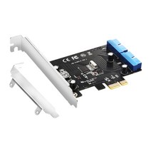 PCIE에서 USB3.0 섀시 전면 패널 확장 카드 데스크탑 PCIE -USB3.0 2X 20P