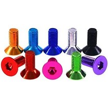 m5x1520mm 원격 제어 무인 항공기 다축 회전익 항공기 항공 알루미늄 합금 플랫 헤드 육각 나사 (색상: 15mm 갈색 주황색), 15mm 밝은 은색