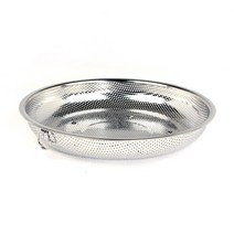퀸센스 27종304스텐 과일 채소 건지기 채반 24cm, 실버