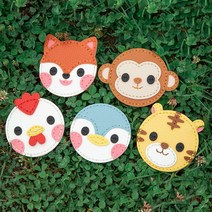 바이오로드 캐릭터 가죽 손거울 만들기 세트, 1개, 호랑이
