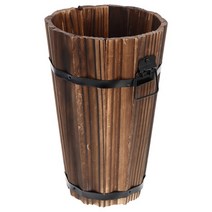 플랜트박스 플랜터 대형 다육이화분 planter flower pot wood woodenrustic bucketplanters 빈티지 상자 정원 꽃병 야외 농가 위스키, 보여진 바와 같이, 17x27cm