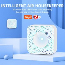 공기질측정기 이산화탄소 Zigbee-Tuya 스마트 공기 품질 센서 PM2.5 VOC CO2 감지기 온도 습도 모니터 미, 01 zigbee