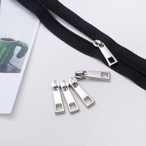 짱패브릭 (5개1세트) 3호니켈사각지퍼슬라이더