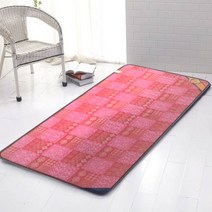 부강 이불형 두툼한 전기매트, 더블 - 06핑크스퀘어