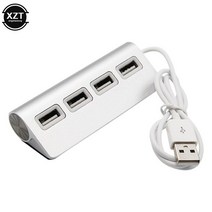 USB 허브 1PC 고속 2.0 4 포트 휴대용 OTG 분배기 아이맥 애플 맥북 에어 노트북 PC 태블릿, [01] WHITE