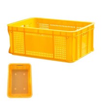 sjm@ll 플라스틱 바구니 sellery00n 농산물 식품 사각 운반 상자 6호 2개, 셀러윤 상자6호(노란)2개_sjm@ll